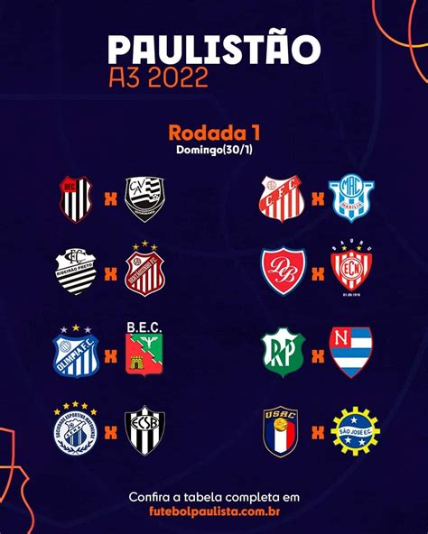 campeonato paulista 2022 tabela completa